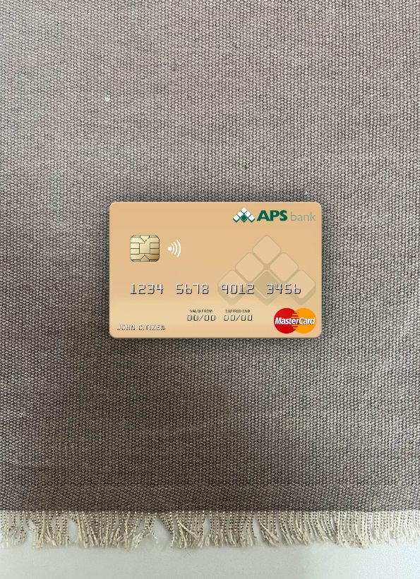 Download Malta APS Bank Limited mastercard photolook front Photoshop template